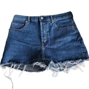 Everlane High Rise Cheeky Short Cut Off Denim Jean Shorts Women's 29